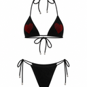 Crystal Love Black Bikini