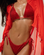 Ava Red Crystal Bikini